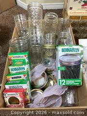MaxSold Auction: Bernardin Assorted Glass Canning Jars with Lids & Accessories - Ottawa (Ontario, Canada) PARTNER MANAGED Estate Sale Online Auction - Sunvale Way