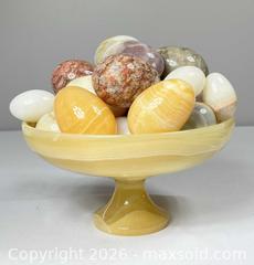 MaxSold Auction: Marble Eggs with Pedestal Holder  - Ottawa (Ontario, Canada) PARTNER MANAGED Estate Sale Online Auction - Sunvale Way
