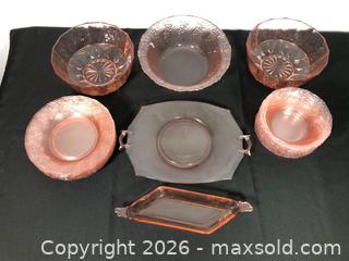 MaxSold Auction: Pink Glass Dish Lot - Ottawa (Ontario, Canada) PARTNER MANAGED Estate Sale Online Auction - Sunvale Way