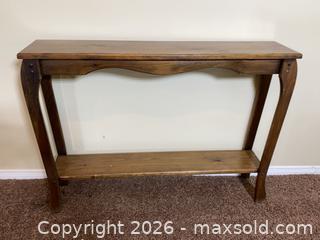 MaxSold Auction: Rustic Solid Wood Console Table  - Ottawa (Ontario, Canada) PARTNER MANAGED Estate Sale Online Auction - Sunvale Way