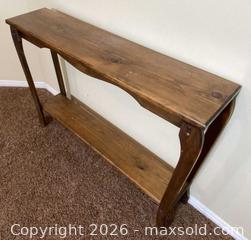 MaxSold Auction: Rustic Solid Wood Console Table  - Ottawa (Ontario, Canada) PARTNER MANAGED Estate Sale Online Auction - Sunvale Way