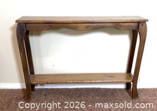MaxSold Auction: Rustic Solid Wood Console Table  - Ottawa (Ontario, Canada) PARTNER MANAGED Estate Sale Online Auction - Sunvale Way