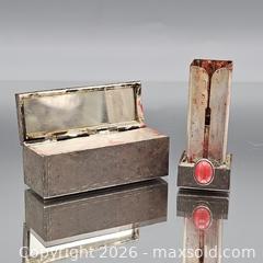 MaxSold Auction: 800 Silver Lipstick Case with Red Cabochon - Hatboro (Pennsylvania, USA) PARTNER MANAGED Estate Sale Online Auction -  Jacksonville Road