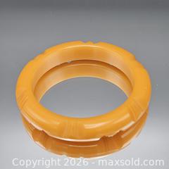 MaxSold Auction: Bright Orange Amber Likely Bakelite Bangle Bracelet - Hatboro (Pennsylvania, USA) PARTNER MANAGED Estate Sale Online Auction -  Jacksonville Road