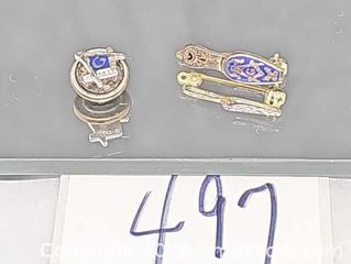 MaxSold Auction: Masonic pins, 14k rack pin, sterling slippers pin - Hatboro (Pennsylvania, USA) PARTNER MANAGED Estate Sale Online Auction -  Jacksonville Road