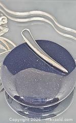 MaxSold Auction: Midnight Blue Glittery Stone, Sterling Pendant, Sterling chain - Hatboro (Pennsylvania, USA) PARTNER MANAGED Estate Sale Online Auction -  Jacksonville Road