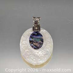 MaxSold Auction: Mother-of-Pearl Pendant with Abalone Inlay, Sterling Silver / 18k Bail - Hatboro (Pennsylvania, USA) PARTNER MANAGED Estate Sale Online Auction -  Jacksonville Road