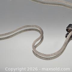 MaxSold Auction: Sterling Silver 20in Necklace with Three-Stone Vertical Pendant - Hatboro (Pennsylvania, USA) PARTNER MANAGED Estate Sale Online Auction -  Jacksonville Road
