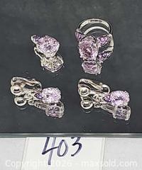 MaxSold Auction: Sterling silver and amethyst jewelry set - Hatboro (Pennsylvania, USA) PARTNER MANAGED Estate Sale Online Auction -  Jacksonville Road