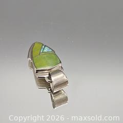 MaxSold Auction: Sterling Silver Artisan Southwestern Inlay Pendant (No Chain) - Hatboro (Pennsylvania, USA) PARTNER MANAGED Estate Sale Online Auction -  Jacksonville Road