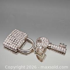 MaxSold Auction: Sterling Silver Padlock & Key Pendant Set - Hatboro (Pennsylvania, USA) PARTNER MANAGED Estate Sale Online Auction -  Jacksonville Road