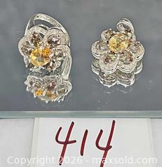 MaxSold Auction: Sterling silver ring, pendant with Citrine, Topaz stones  - Hatboro (Pennsylvania, USA) PARTNER MANAGED Estate Sale Online Auction -  Jacksonville Road