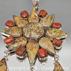 MaxSold Auction: Sterling Silver Southwestern Clustered Starburst Statement Pendant - Hatboro (Pennsylvania, USA) PARTNER MANAGED Estate Sale Online Auction -  Jacksonville Road