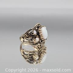 MaxSold Auction: Sterling Silver Victorian-Style Opal Cabochon Women's Ring - Hatboro (Pennsylvania, USA) PARTNER MANAGED Estate Sale Online Auction -  Jacksonville Road