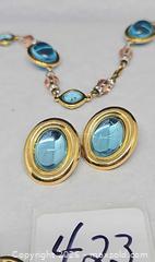 MaxSold Auction: Vintage Monet Transformer Glass Cabochon necklace, choker,bracelet, earrings  - Hatboro (Pennsylvania, USA) PARTNER MANAGED Estate Sale Online Auction -  Jacksonville Road