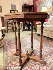MaxSold Auction: Antique Octagon table - Fort Myers (Florida, USA) SELLER MANAGED Moving Online Auction - South Larkwood Square