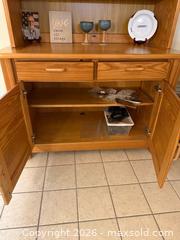 MaxSold Auction: Oregon Pine Hutch w/Base - Fort Myers (Florida, USA) SELLER MANAGED Moving Online Auction - South Larkwood Square