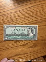 MaxSold Auction: 1954 Canada $1 dollar bill - Kingston (Ontario, Canada) SELLER MANAGED Downsizing Online Auction - Juniper Drive