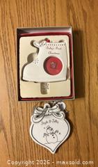 MaxSold Auction: 2 Christmas ornaments  - Kingston (Ontario, Canada) SELLER MANAGED Downsizing Online Auction - Juniper Drive