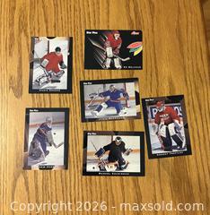 MaxSold Auction: 6 Goalie cards - featuring Ed Belfour & Chris Osgood  - Kingston (Ontario, Canada) SELLER MANAGED Downsizing Online Auction - Juniper Drive