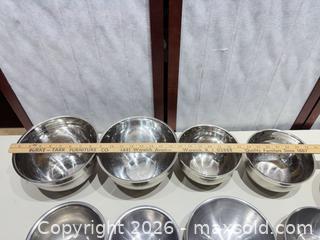 MaxSold Auction: 10-Piece Stainless Steel Mixing Bowls - Warwick (Rhode Island, USA) SELLER MANAGED Reseller Online Auction - Warwick Avenue