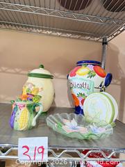 MaxSold Auction: Ceramic, Porcelain & Glass Lot - Hand-Painted Fruit Motif - Warwick (Rhode Island, USA) SELLER MANAGED Reseller Online Auction - Warwick Avenue