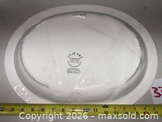 MaxSold Auction: Clayart Millennium Decorative Plate with Matching Condiment Dish - Warwick (Rhode Island, USA) SELLER MANAGED Reseller Online Auction - Warwick Avenue