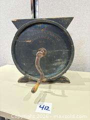 MaxSold Auction: E. Barrett & Co. No. 2 Improved Hand-Crank Tabletop Churn - Warwick (Rhode Island, USA) SELLER MANAGED Reseller Online Auction - Warwick Avenue