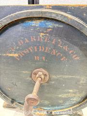 MaxSold Auction: E. Barrett & Co. No. 2 Improved Hand-Crank Tabletop Churn - Warwick (Rhode Island, USA) SELLER MANAGED Reseller Online Auction - Warwick Avenue
