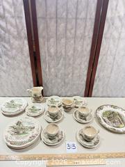 MaxSold Auction: Johnson Bros "The Road Home" Made in England & 1 Friendly Village Plate - Warwick (Rhode Island, USA) SELLER MANAGED Reseller Online Auction - Warwick Avenue