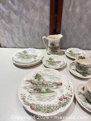 MaxSold Auction: Johnson Bros "The Road Home" Made in England & 1 Friendly Village Plate - Warwick (Rhode Island, USA) SELLER MANAGED Reseller Online Auction - Warwick Avenue