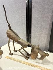 MaxSold Auction: Lot: Mixed Decorative Dog Sculptures with Framed Metal Panel - Warwick (Rhode Island, USA) SELLER MANAGED Reseller Online Auction - Warwick Avenue