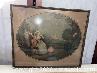 MaxSold Auction: Lot of 2 Framed French Engraved Prints - Warwick (Rhode Island, USA) SELLER MANAGED Reseller Online Auction - Warwick Avenue