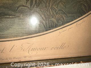 MaxSold Auction: Lot of 2 Framed French Engraved Prints - Warwick (Rhode Island, USA) SELLER MANAGED Reseller Online Auction - Warwick Avenue