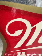 MaxSold Auction: Miller High Life Framed Mirrored Bar Sign - Warwick (Rhode Island, USA) SELLER MANAGED Reseller Online Auction - Warwick Avenue