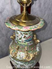 MaxSold Auction: Porcelain Table Lamp Converted from Famille Rose Vase - Warwick (Rhode Island, USA) SELLER MANAGED Reseller Online Auction - Warwick Avenue