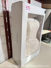 MaxSold Auction: Size 18 W David's Bridal Champagne Wedding Dress  - Warwick (Rhode Island, USA) SELLER MANAGED Reseller Online Auction - Warwick Avenue