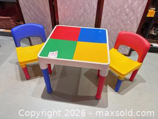 MaxSold Auction: Tot Tutors Children's Plastic Activity Table with 2 Chairs - Warwick (Rhode Island, USA) SELLER MANAGED Reseller Online Auction - Warwick Avenue