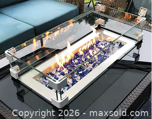 MaxSold Auction: MESIDA 19.5"x19.5"x6" Fire Pit Glass Wind Guard new in box  - Brampton (Ontario, Canada) PARTNER MANAGED Reseller Online Auction - Rosedale Avenue West, Brampton, On, Canada