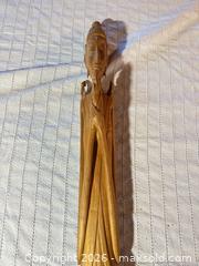 MaxSold Auction: Carved Wooden Elongated Female Figurine on Base - Clarkstown (New York, USA) SELLER MANAGED Downsizing Online Auction -  Old Mill Road