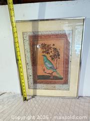 MaxSold Auction: Framed Bird Print in Metal Frame, 18–24 in Vertical - Clarkstown (New York, USA) SELLER MANAGED Downsizing Online Auction -  Old Mill Road