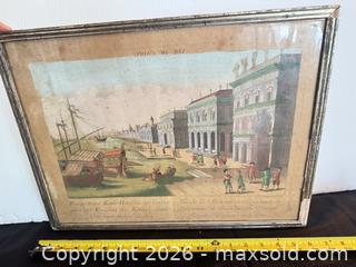 MaxSold Auction: Hand-Colored Framed Engraving Print, Medium Size - Clarkstown (New York, USA) SELLER MANAGED Downsizing Online Auction -  Old Mill Road