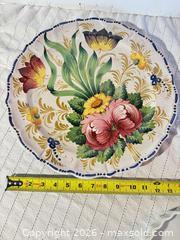 MaxSold Auction: Lot of 3 Glazed Ceramic Floral Decorative Plates, ~11–12" - Clarkstown (New York, USA) SELLER MANAGED Downsizing Online Auction -  Old Mill Road