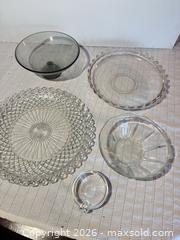 MaxSold Auction: Mixed Lot of Glass Serving Pieces (Plates, Bowls, Compote) - Clarkstown (New York, USA) SELLER MANAGED Downsizing Online Auction -  Old Mill Road