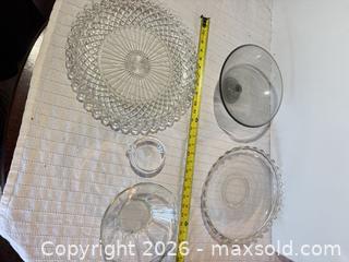 MaxSold Auction: Mixed Lot of Glass Serving Pieces (Plates, Bowls, Compote) - Clarkstown (New York, USA) SELLER MANAGED Downsizing Online Auction -  Old Mill Road