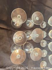 MaxSold Auction: Set of 14 Clear Glass Stemmed Wine Glasses - Clarkstown (New York, USA) SELLER MANAGED Downsizing Online Auction -  Old Mill Road