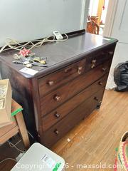 MaxSold Auction: 5-Drawer Solid Wood Dresser C - Toronto (Ontario, Canada) Moving Online Auction - Mount Pleasant Road