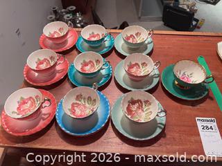 MaxSold Auction: Aynsley Bone China Cups & Saucers Set - 10 Cups + 10 Saucers B - Toronto (Ontario, Canada) Moving Online Auction - Mount Pleasant Road