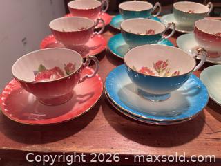 MaxSold Auction: Aynsley Bone China Cups & Saucers Set - 10 Cups + 10 Saucers B - Toronto (Ontario, Canada) Moving Online Auction - Mount Pleasant Road