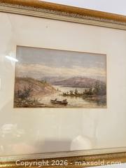 MaxSold Auction: G. Harlow White "Mary Lake, Muskoka" 1878 Watercolor B - Toronto (Ontario, Canada) Moving Online Auction - Mount Pleasant Road